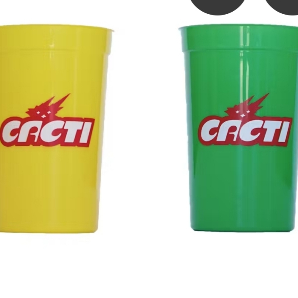 Travis Scott Cacti Cup Astroworld (set of 3) Red, Green, and Yellow Never Used - Picture 8 of 8